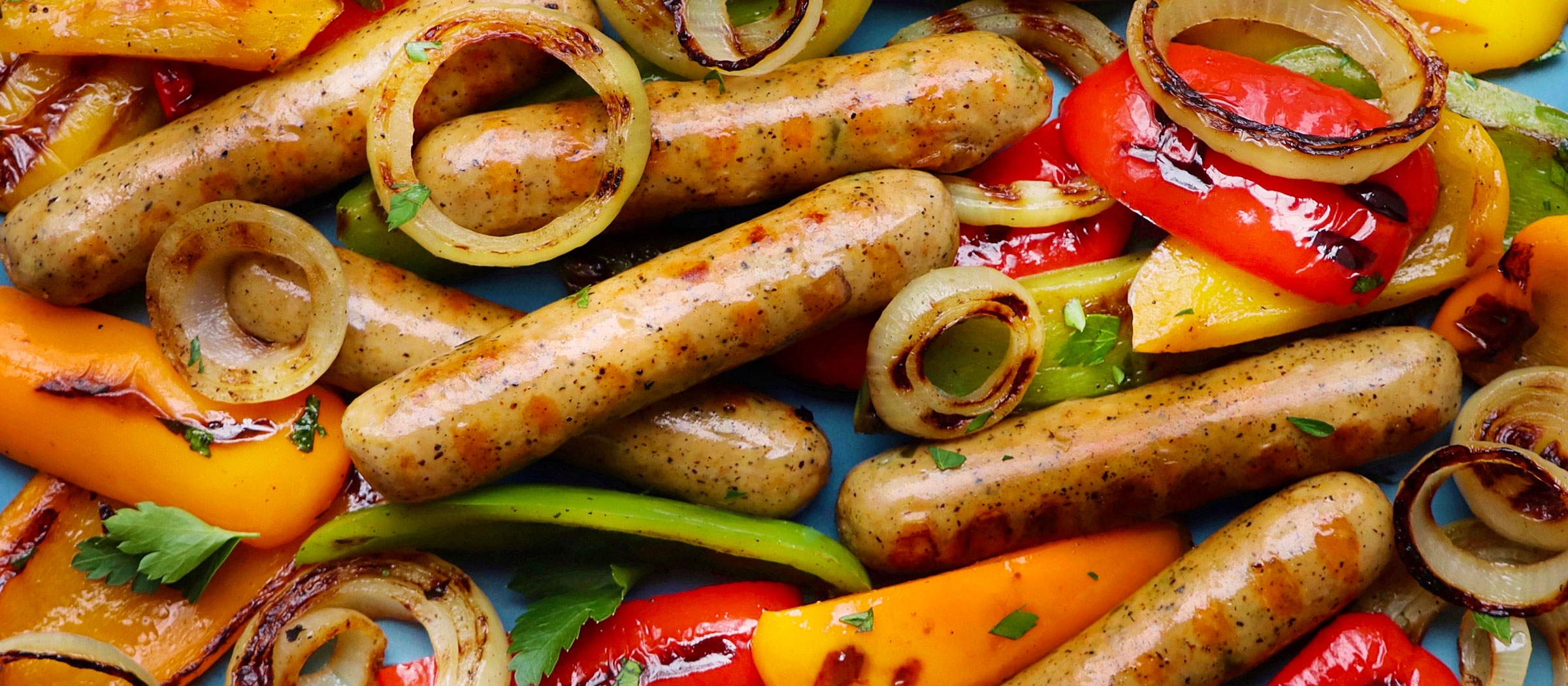 Grilled Gilbert's Craft Sausages