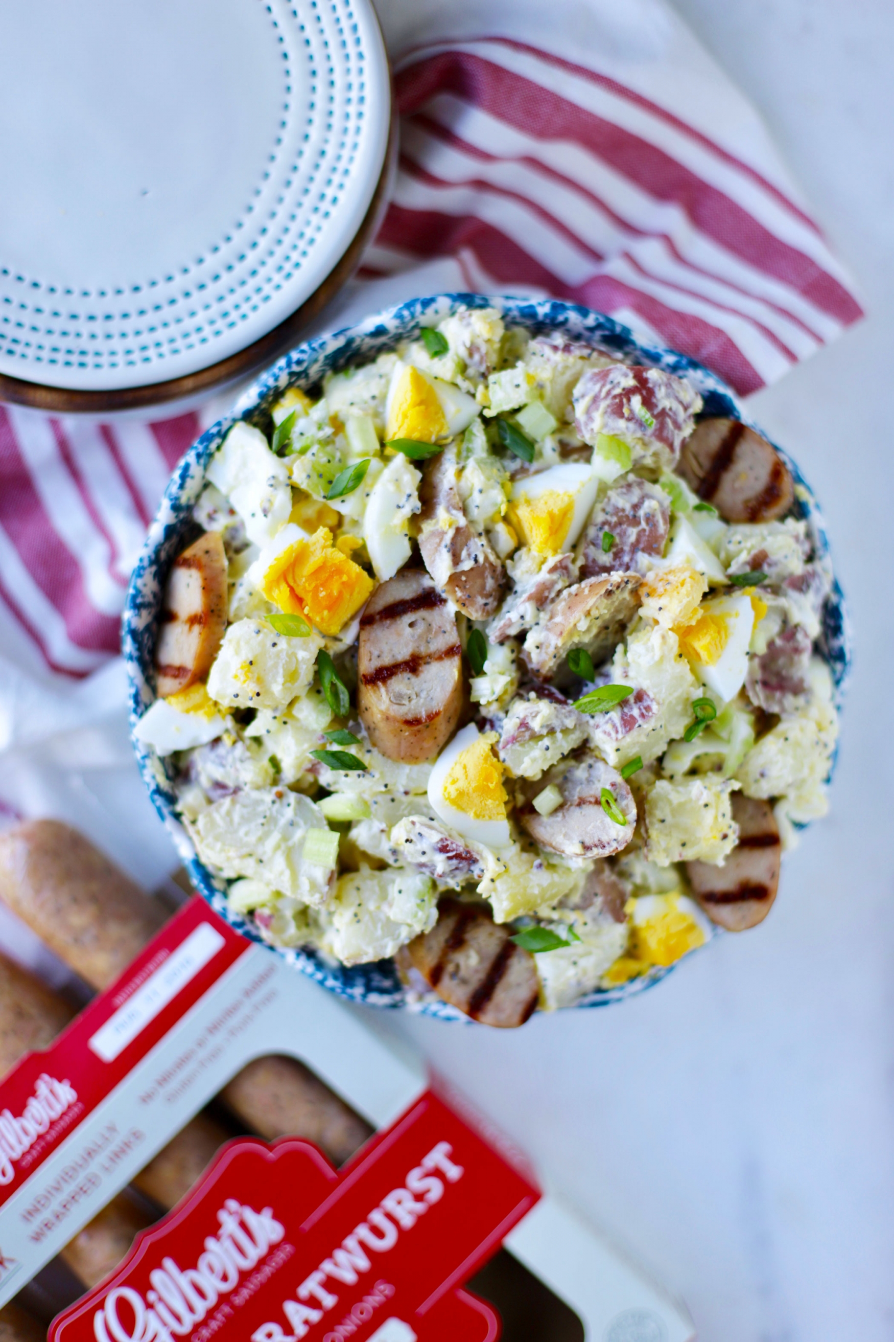 Rustic Potato Salad with Chicken Brats recipe image