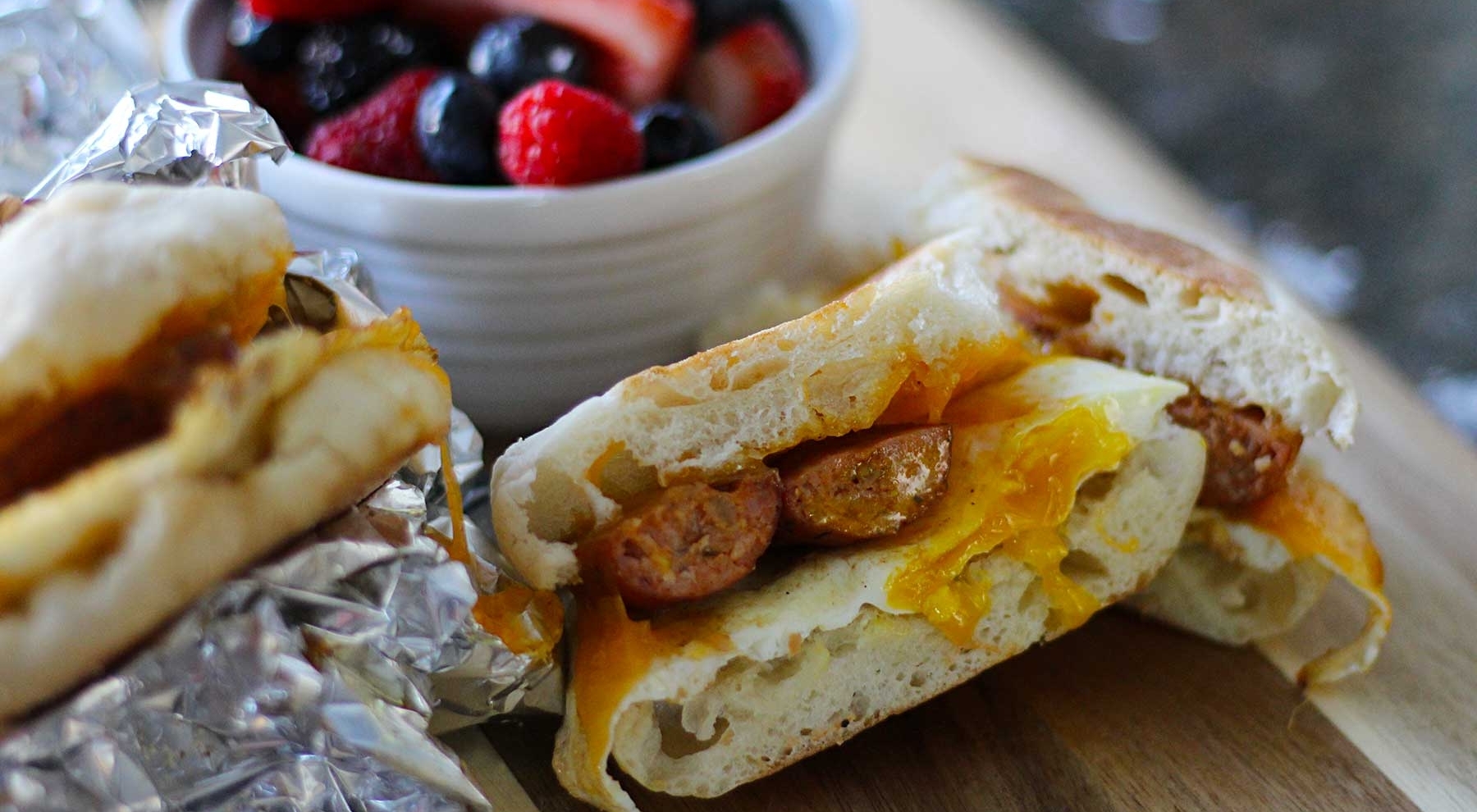 Sausage Breakfast Sandwich recipe image