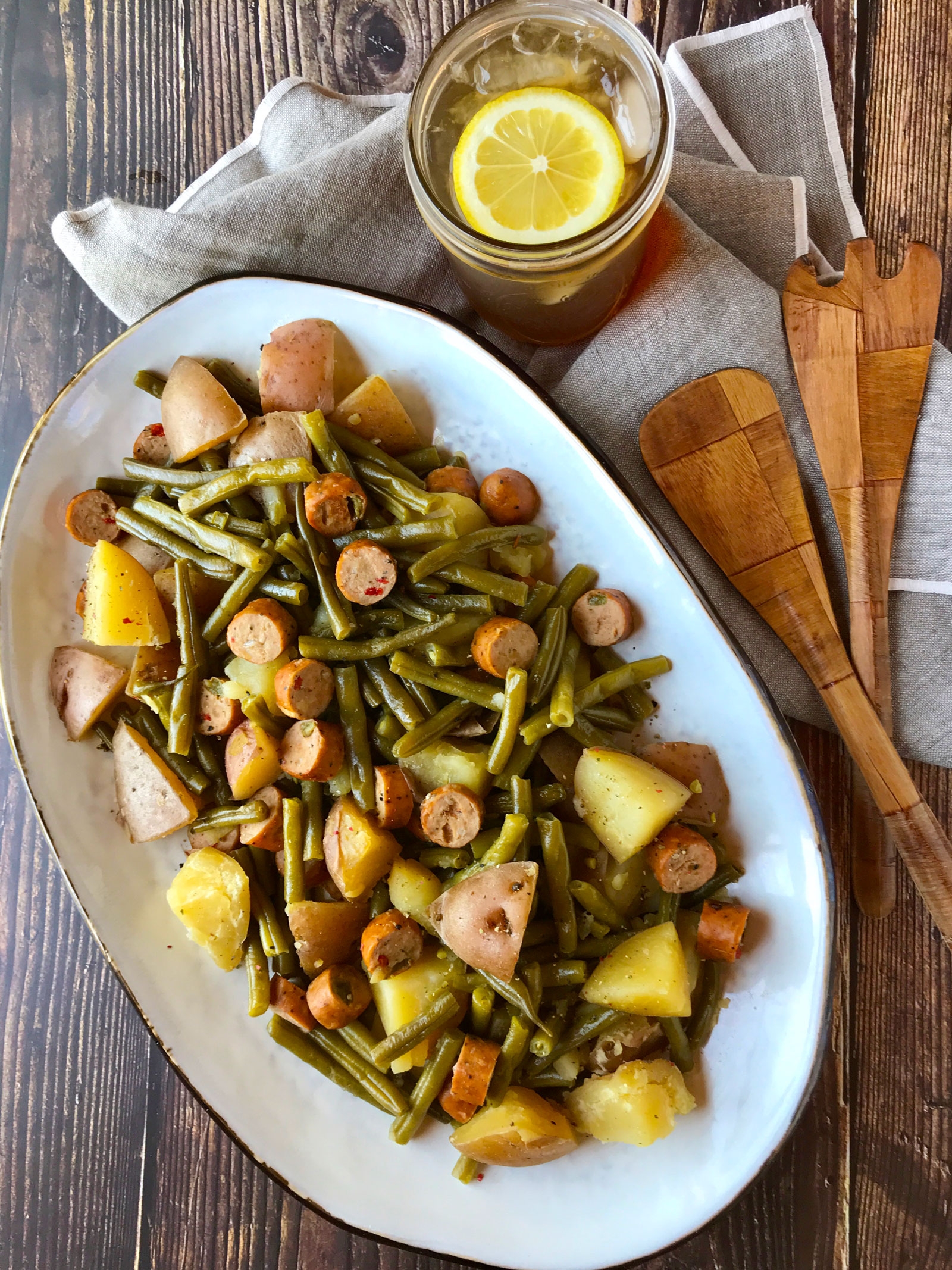 Slow Cooker Green Beans & Potatoes recipe image