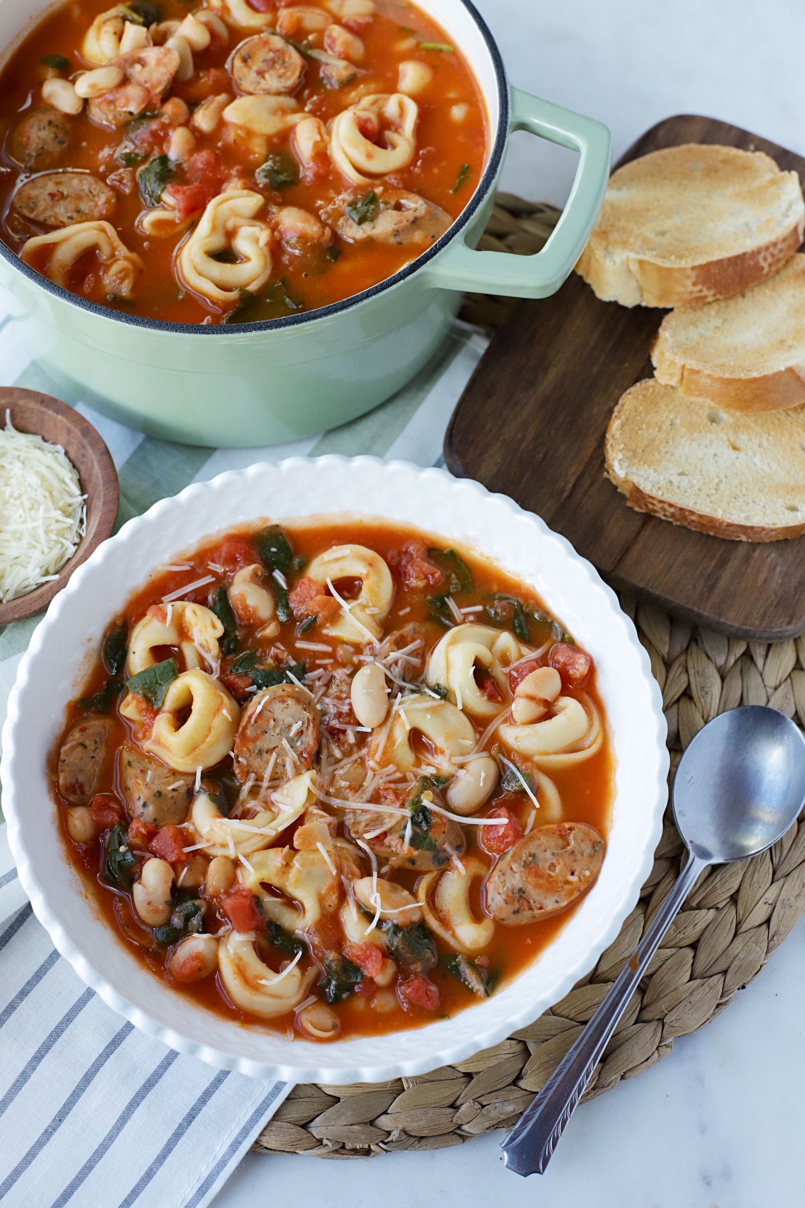 Tuscan Tortellini Soup recipe image