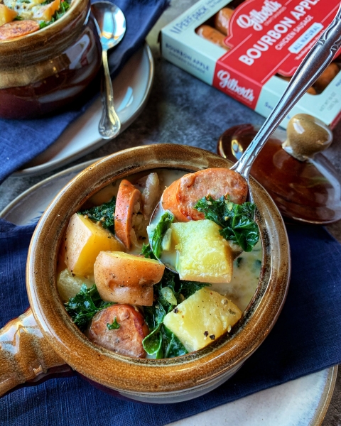 Potato, Sausage & Kale Soup recipe image