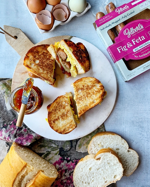 Fig & Feta Breakfast Sandwich recipe image