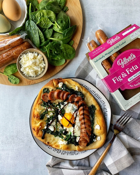 Fig & Feta Breakfast Flatbread recipe image