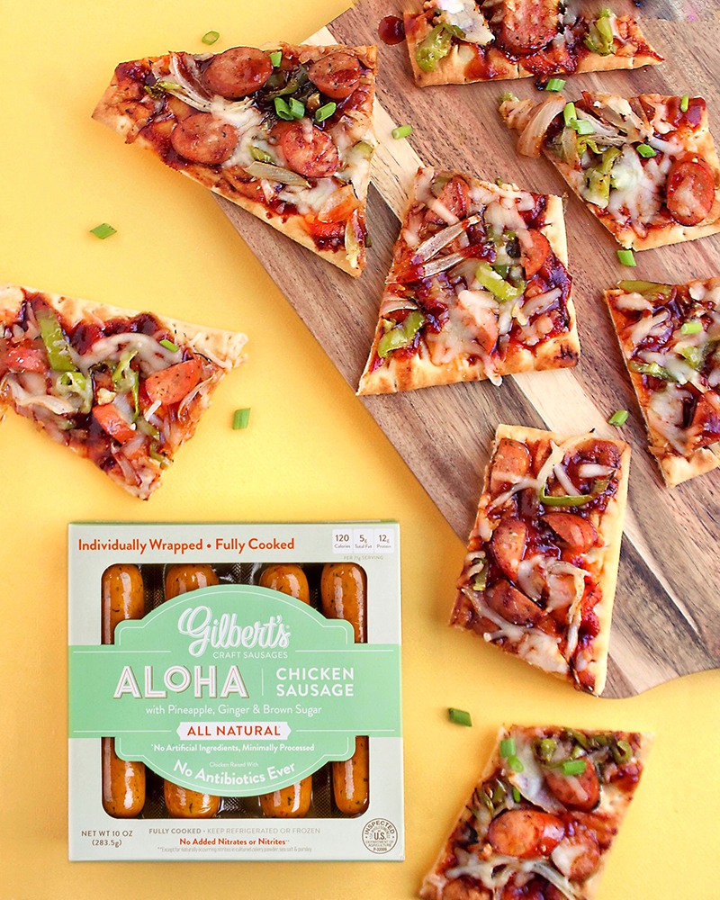 Simple-Aloha-BBQ-Flatbreads-1_1600_2 Aloha BBQ Chicken Sausage Flatbreads<br />